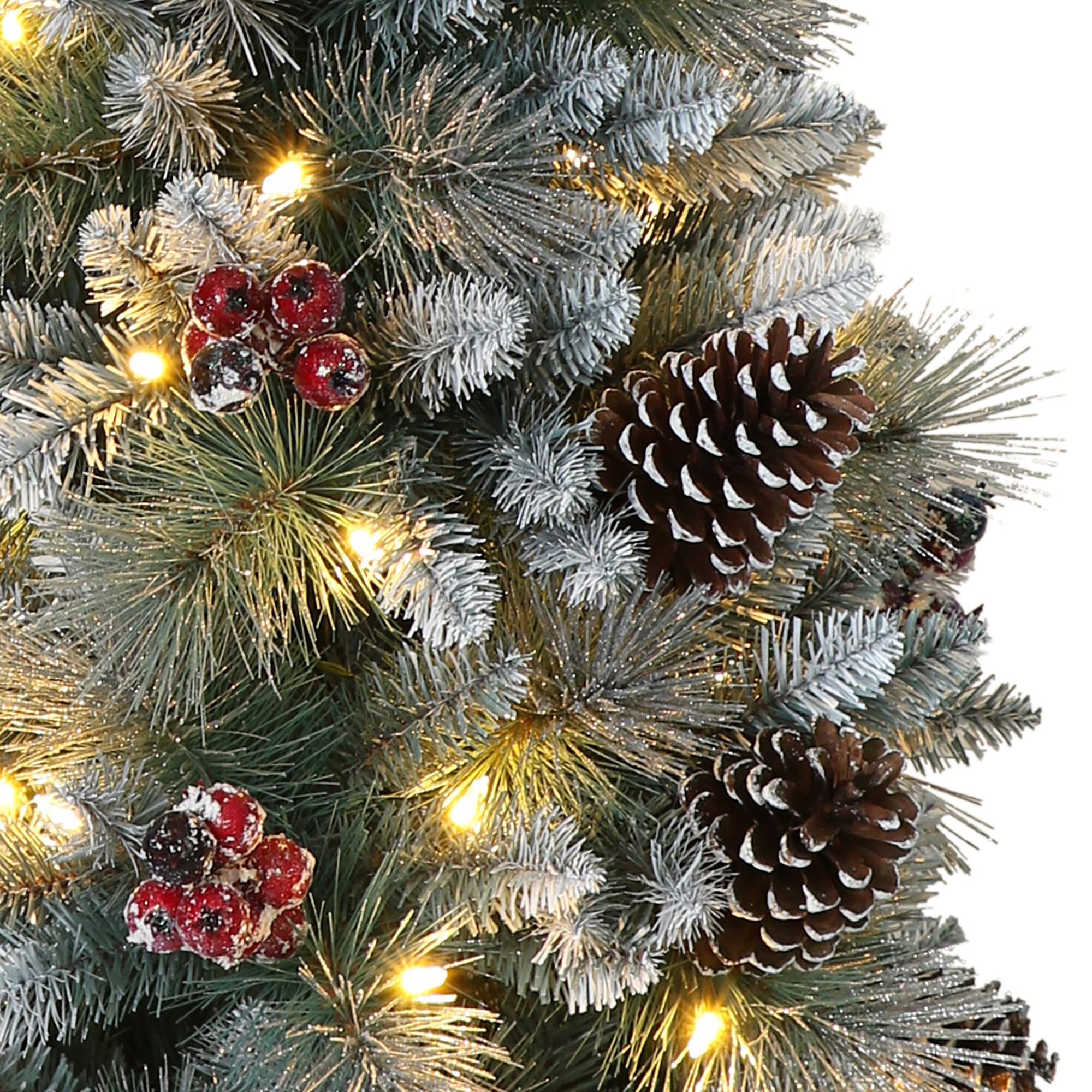 7.5ft. Pre-Lit Sterling Pine Artificial Christmas Tree, Clear Lights